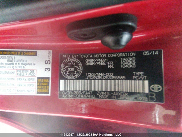 Toyota PRIUS V 2014 JTDZN3EU2E3355585 Image 25