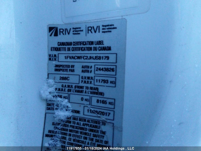 Freightliner M2 106 2018 1FVACWFC2JHJS8179 Image 10