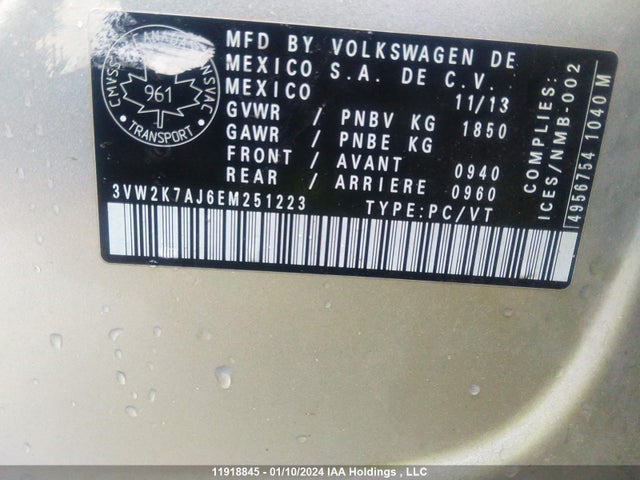 3VW2K7AJ6EM251223 Volkswagen JETTA S