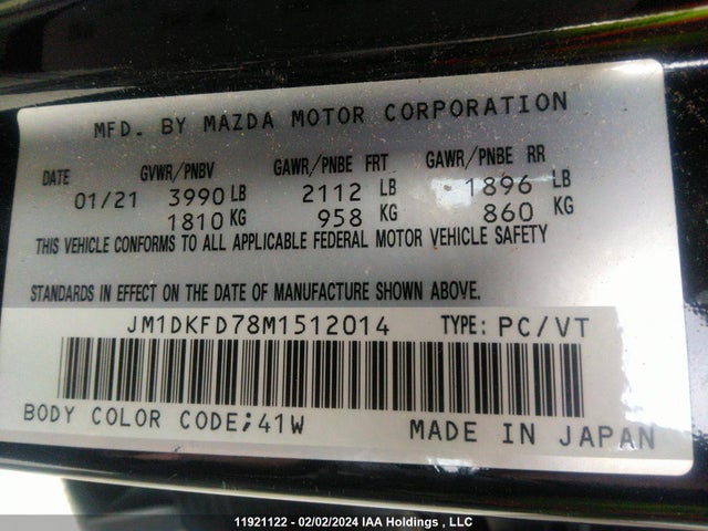 JM1DKFD78M1512014 Mazda CX-3
