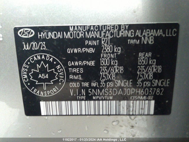 Hyundai Santa Fe Sel Premium 2023 5NMS3DAJ0PH603782 Image 9