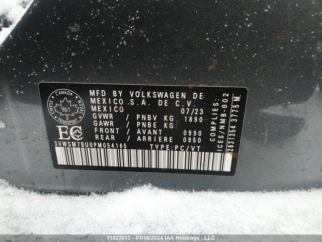 3VWSM7BU0PM054165 Volkswagen JETTA