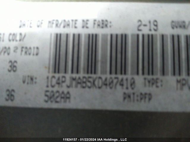 1C4PJMAB5KD407410 Jeep Cherokee Sport
