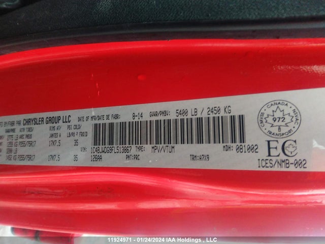 1C4BJWDG9FL513867 Jeep WRANGLER UNLIMITED