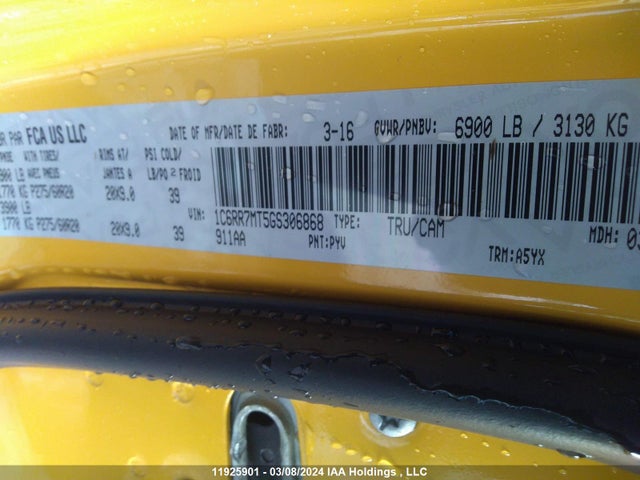 1C6RR7MT5GS306868 RAM 1500 Sport