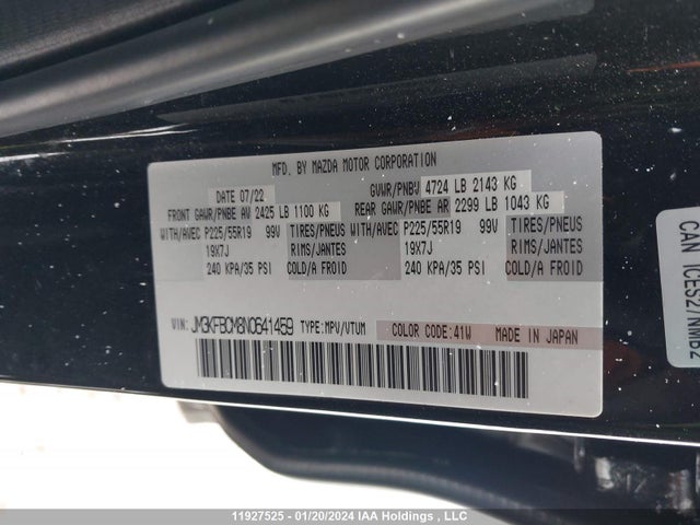 JM3KFBCM8N0641459 Mazda Cx-5 Preferred