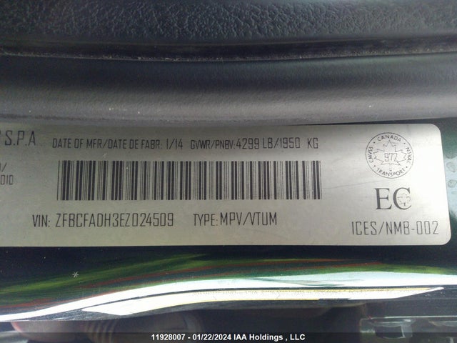 ZFBCFADH3EZ024509 Fiat 330a1047