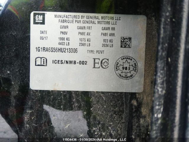 Chevrolet Volt 2017 1G1RA6S56HU213306 Image 9