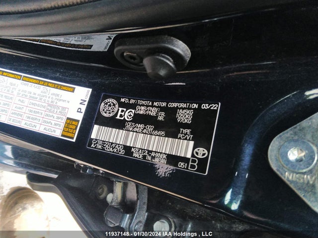 Toyota COROLLA SE 2022 JTNK4MBE4N3168495 Image 9