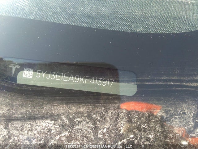 Tesla MODEL 3 2019 5YJ3E1EA9KF413917 Image 9