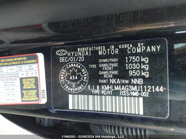 Hyundai ELANTRA SEL 2021 KMHLM4AG3MU112144 Image 9