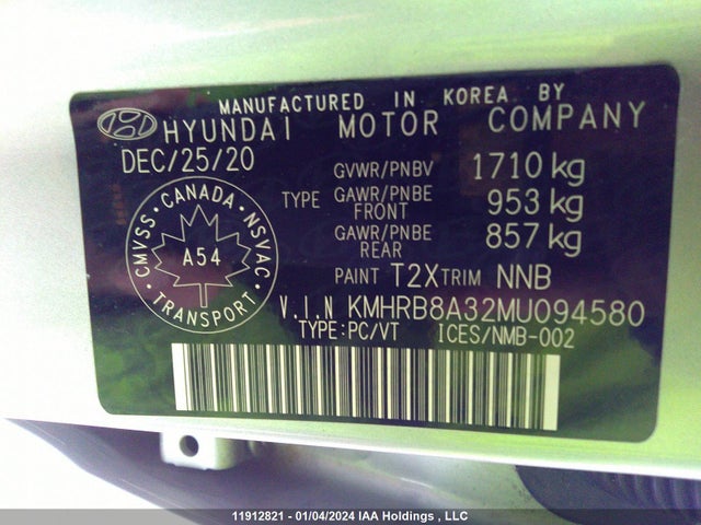 Hyundai Venue Essential Auto Ivt 2021 KMHRB8A32MU094580 Image 9