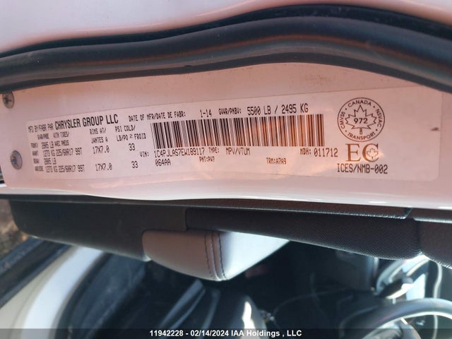 1C4PJLAS7EW189117 Jeep Cherokee Sport