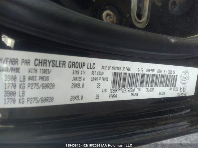 1C6RR7MT1ES162510 RAM 1500 Sport