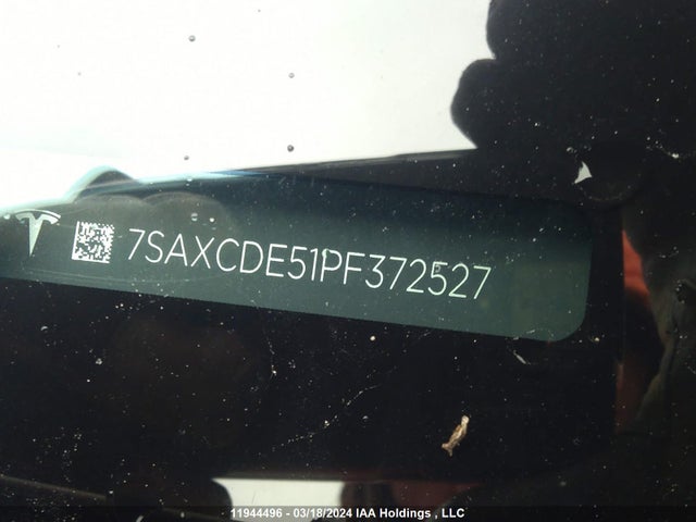 Tesla MODEL X 2023 7SAXCDE51PF372527 Image 9