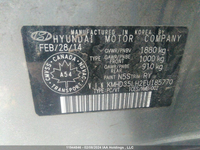 Hyundai Elantra Gt Gls 2014 KMHD35LH2EU185770 Image 9