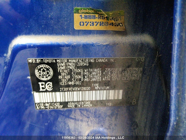 Toyota RAV4 2014 2T3DFREV0EW129030 Image 9