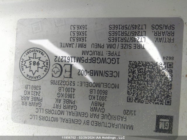 Chevrolet EXPRESS CARGO VAN 2021 1GCWGBFP5M1161272 Image 9