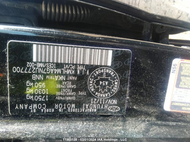 Hyundai ELANTRA SEL 2022 KMHLM4AG7NU277700 Image 9