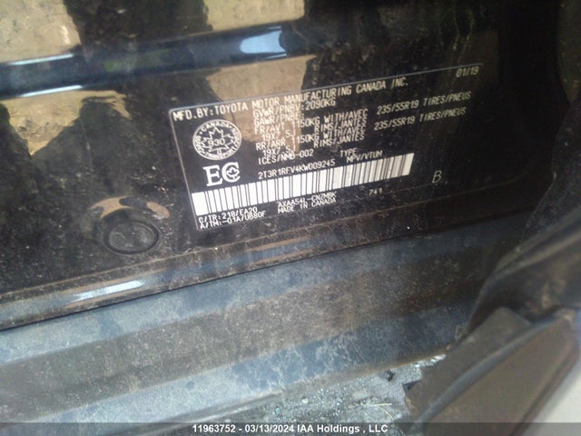 Toyota Rav4 Xle 2019 2T3R1RFV4KW009245 Image 9