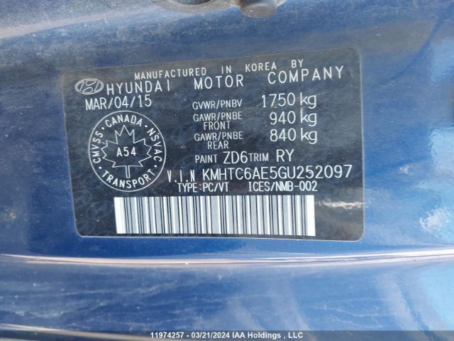 KMHTC6AE5GU252097 Hyundai Veloster Turbo