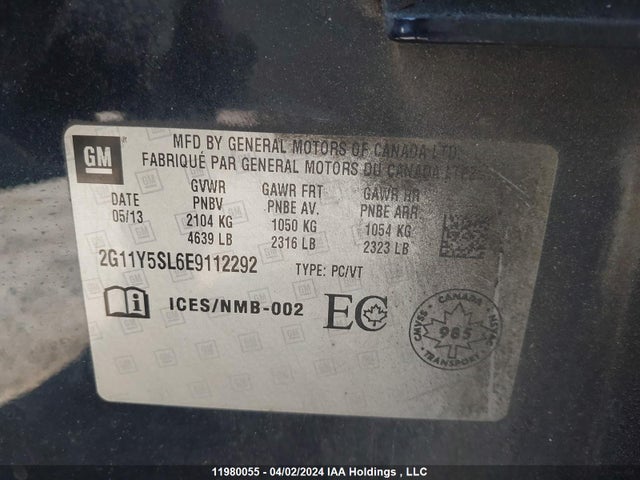 Chevrolet lkw 2014 2G11Y5SL6E9112292 Image 30