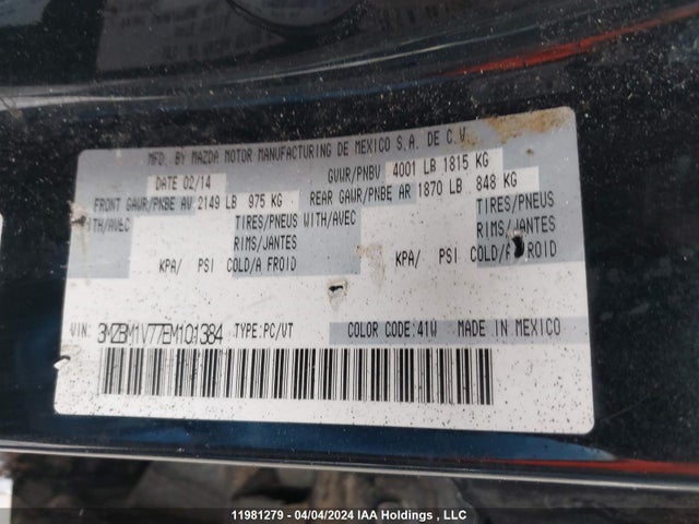 3MZBM1V77EM101384 Mazda MAZDA3