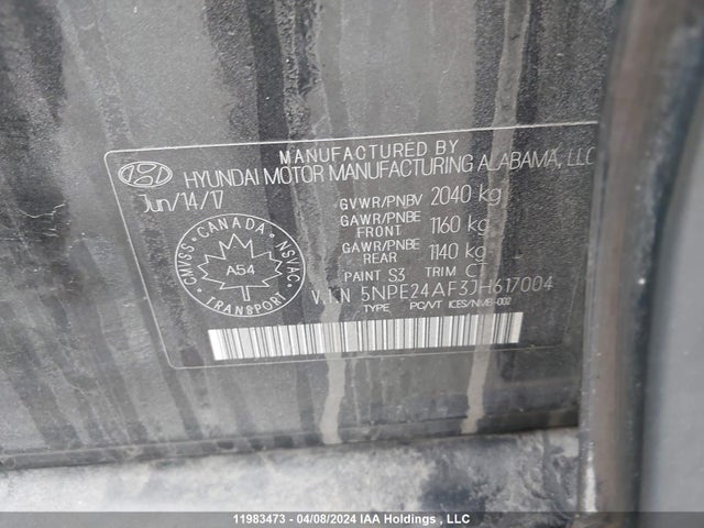 Hyundai SONATA GL 2018 5NPE24AF3JH617004 Image 9