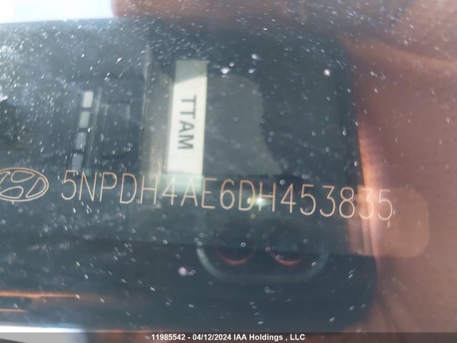 Aukcja sprzedaży 2013 Hyundai Elantra Gl, vin: 5NPDH4AE6DH453835, numer aukcji: 11985542
