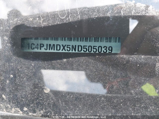 1C4PJMDX5ND505039 Jeep Cherokee Limited