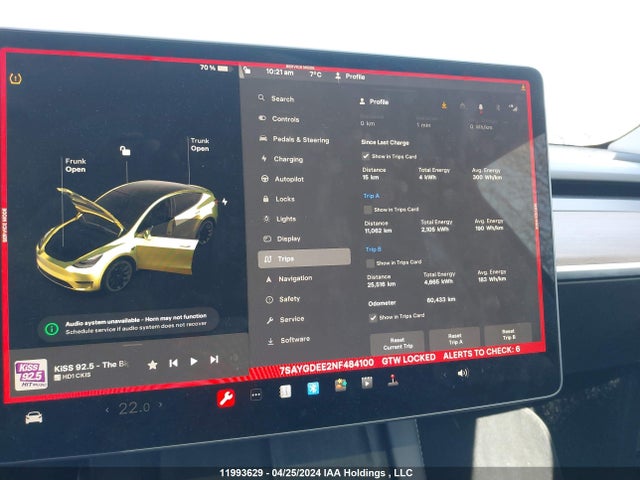 Tesla Model Y 2022 7SAYGDEE2NF484100 Image 7