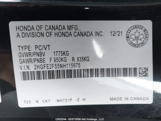 HONDA CIVIC SPORT - 9