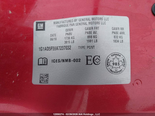 CHEVROLET COBALT LT - 9