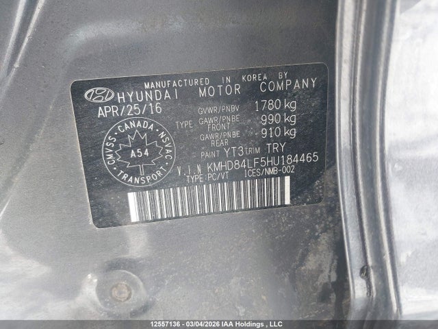 HYUNDAI ELANTRA SE/VALUE/LIMITED - 9