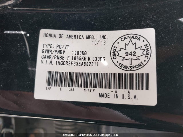 HONDA ACCORD TOURING - 9