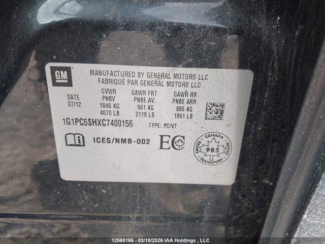 CHEVROLET CRUZE LS - 9