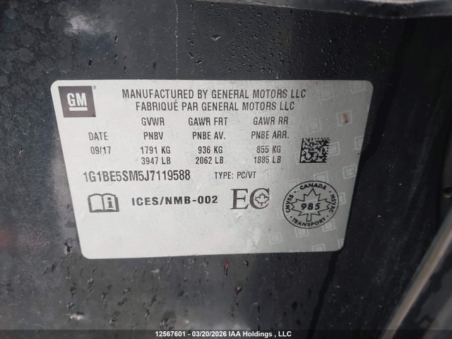 CHEVROLET CRUZE LT AUTO - 9