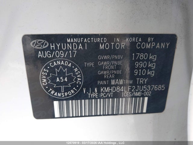 HYUNDAI ELANTRA SEL/VALUE/LIMITED - 9