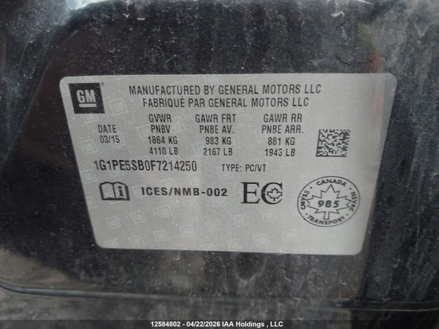 CHEVROLET CRUZE 2LT - 9