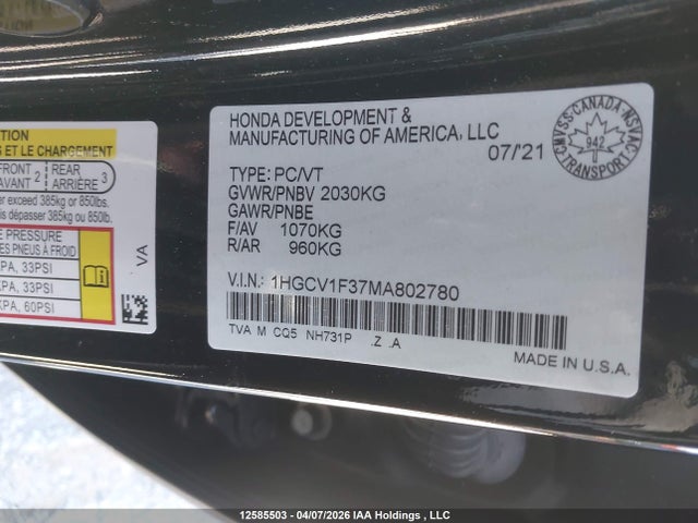 HONDA ACCORD SPORT - 9