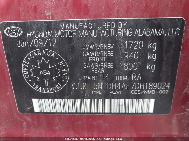 HYUNDAI ELANTRA GLS/LIMITED - 9