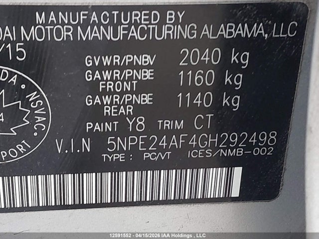 HYUNDAI SONATA SE - 9