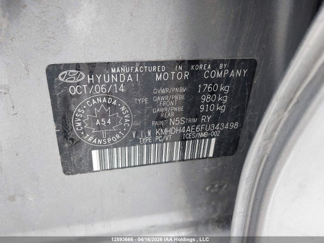 HYUNDAI ELANTRA SE/SPORT/LIMITED - 9