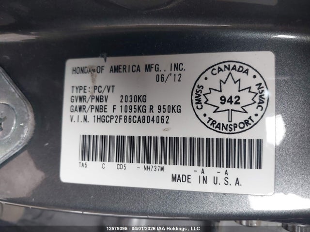 HONDA ACCORD EX-L - 9