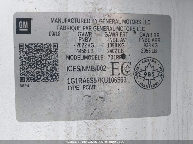 CHEVROLET VOLT LT - 9