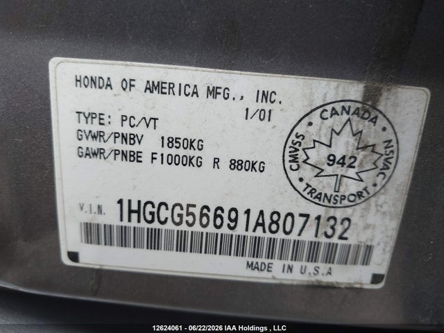 صورة 9 لـ 2001 Honda ACCORD EX