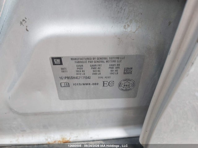 2012 Chevrolet CRUZE LS 照片 9