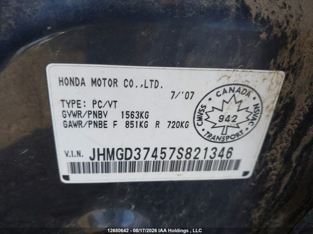 2007 Honda FIT LX 照片 18