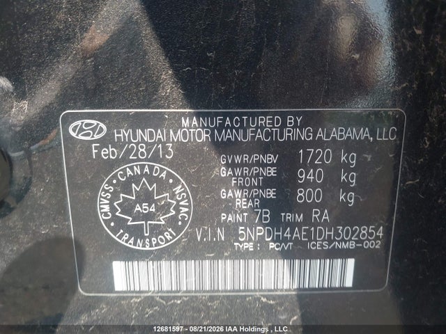 2013 Hyundai ELANTRA GLS/LIMITED 照片 18