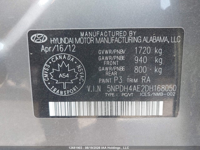 2013 Hyundai ELANTRA — миниатюра 18